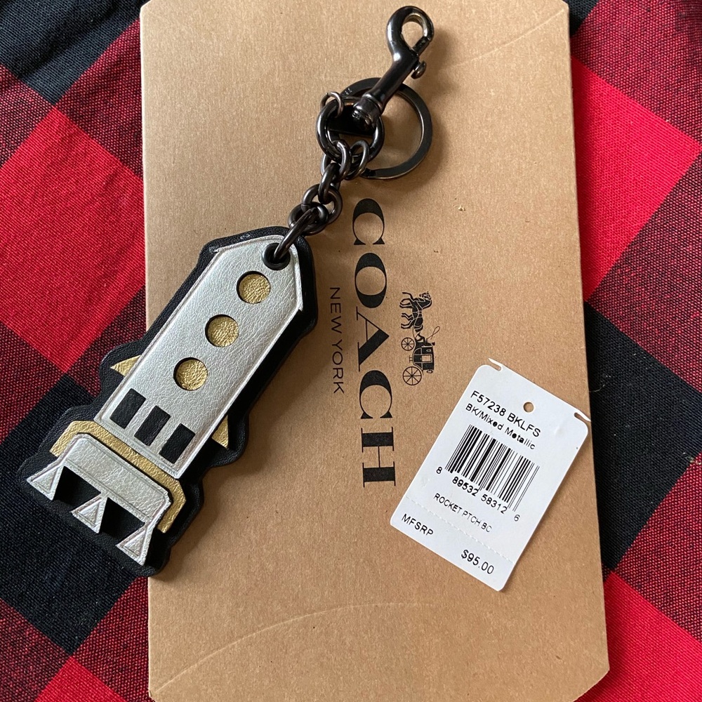 Coach Rocket keychain